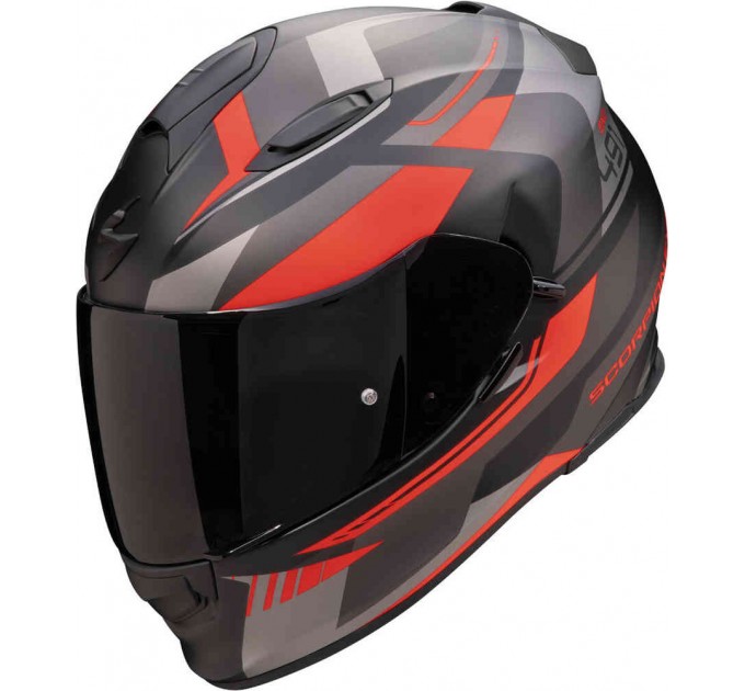 Casca Scorpions Exo 491 Abilis Matt Black/Grey/Red 