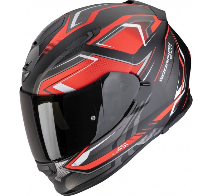 Casca moto Scorpions Exo 491 Zumo Matt/Black/Red