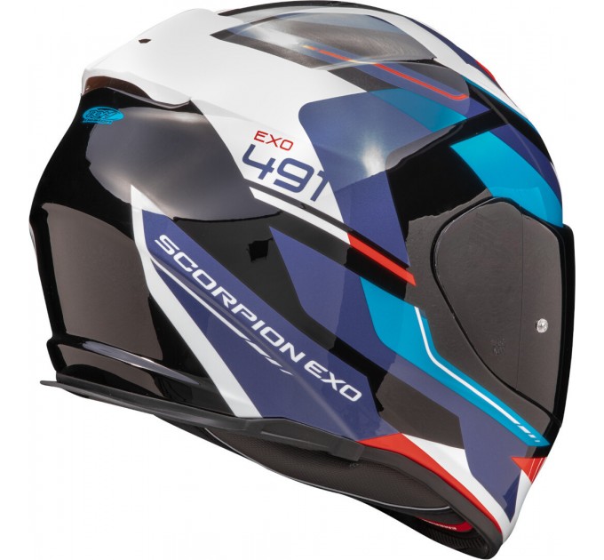 Casca Scorpions Exo 491 Abilis Black/Red/Blue