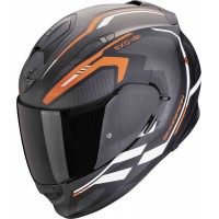 Casca Scorpions Exo 491 Kripta Black Matt /Orange/White