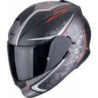 Casca Scorpions Exo 491 Run Black Matt/Red