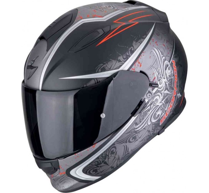 Casca Scorpions Exo 491 Run Black Matt/Red