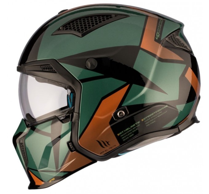 Casca MT STREETFIGHTER S SV P1R A9 GREEN/BRONZE