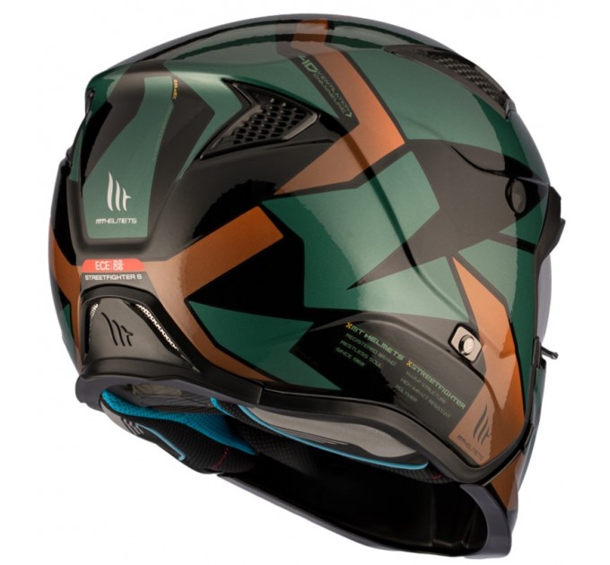 Casca MT STREETFIGHTER S SV P1R A9 GREEN/BRONZE