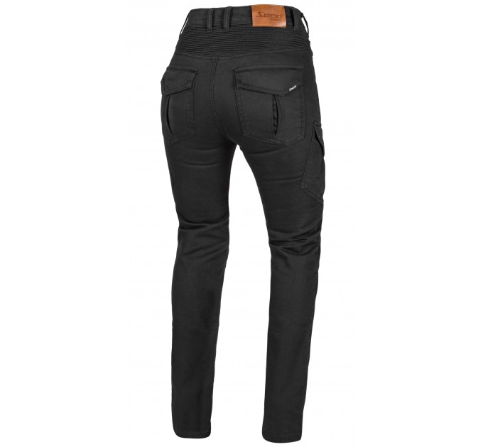 Blugi moto pentru femei SECA SQUADRON LADY BLACK