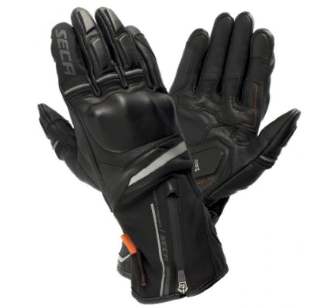 Manusi moto textil Seca storm tex, Negru