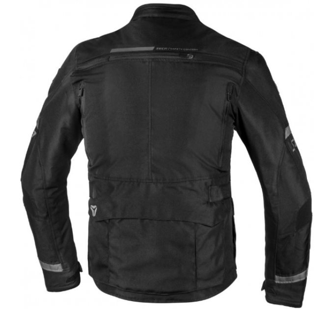 Geaca moto din textil Seca compass, Negru