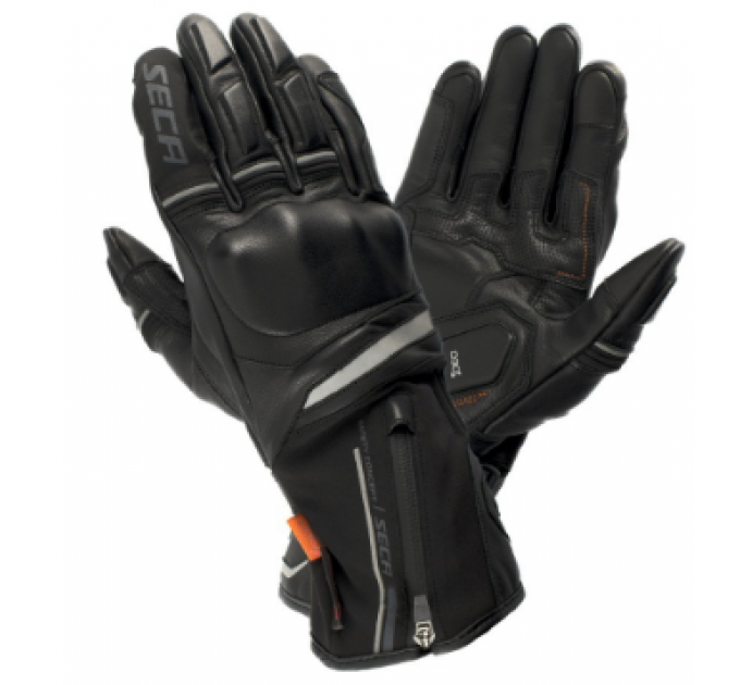 Manusi moto textil Seca storm, Negru