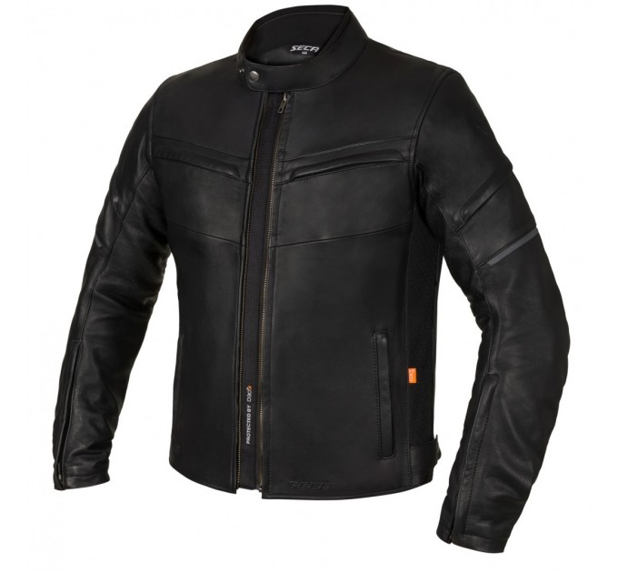 Geaca moto din piele SECA DARKSIDE TFL BLACK