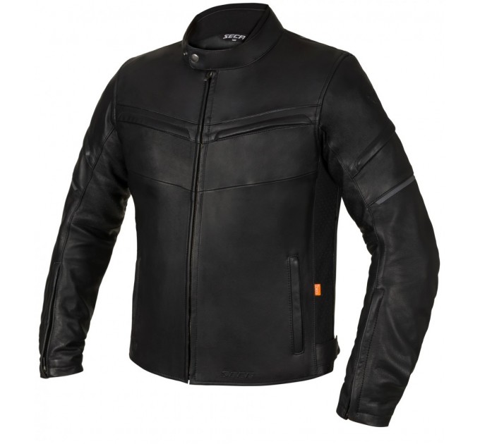 Geaca moto din piele SECA DARKSIDE TFL BLACK