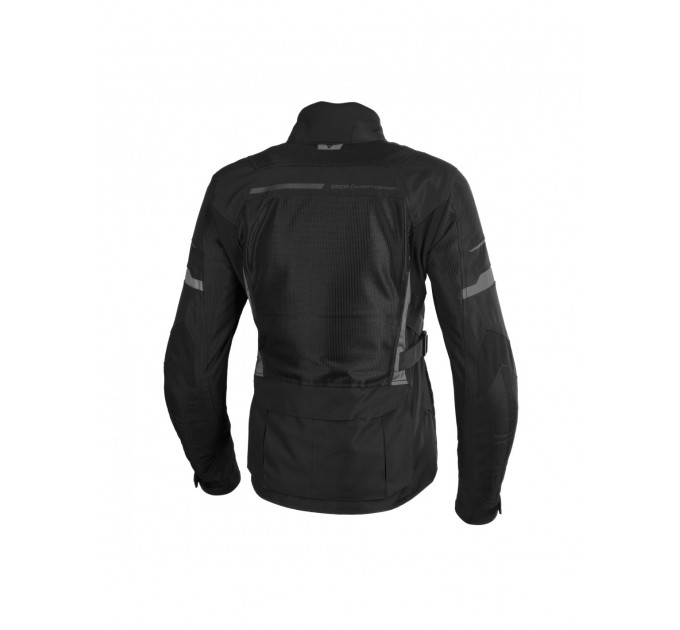 Geaca moto din textil Seca orkan II, Negru