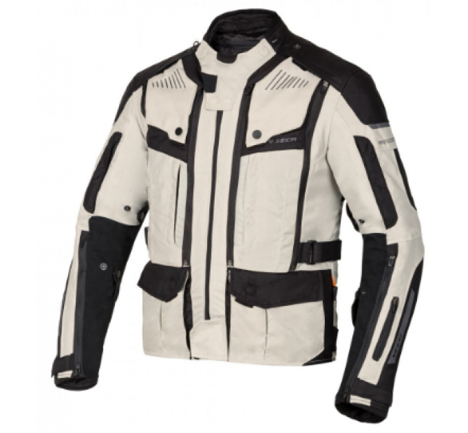 Geaca moto din textil SECA STRADA EVO, Gri