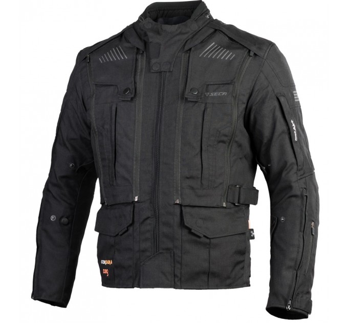 Geaca moto din textil SECA STRADA EVO black