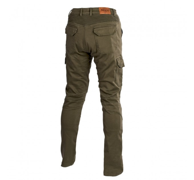 Blugi moto Seca square slim fit, Verde