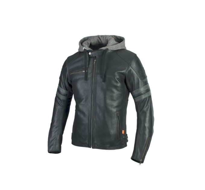 Geaca moto din piele Seca hornet II, Negru