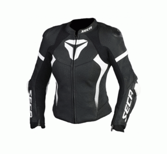 Geaca moto pentru femei SECA SRS II BLACK/WHITE